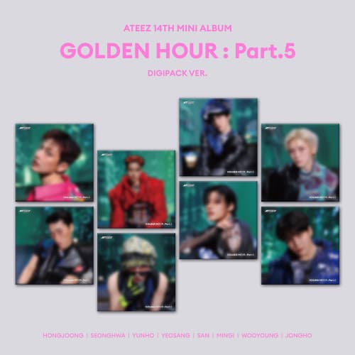 Ateez - Golden Hour : Part 5 (Digipack Ver.) (Tilfeldig Ver.) (CD)