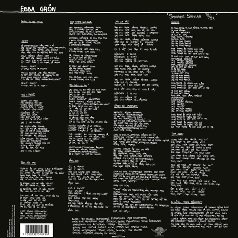 Ebba Grön - Samlade Singlar 78-82 (Vinyl LP) (LP)