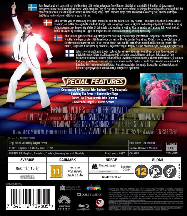 Elokuva - Saturday Night Fever Bd