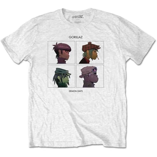 Gorillaz/ Unisex T-skjorte: Demon Days (M)