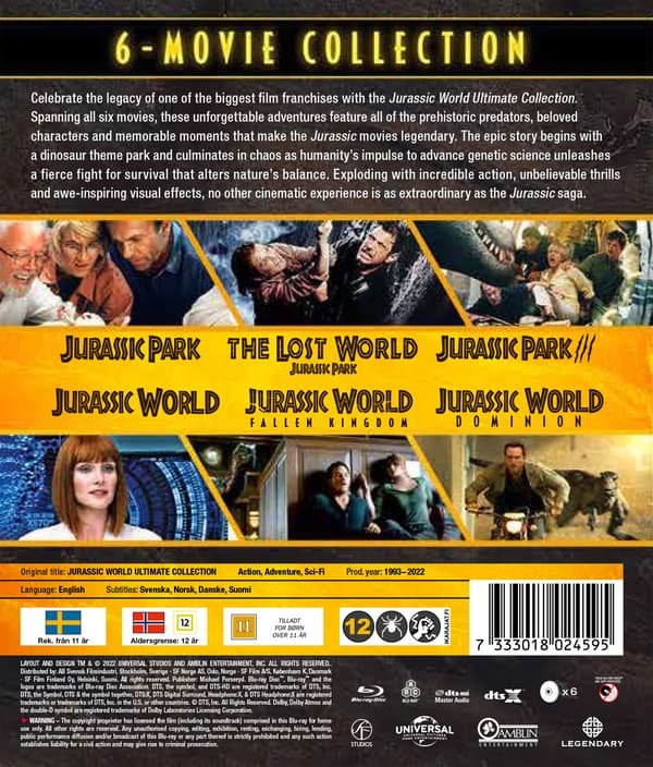 Elokuva - Jurassic World Ultimate Collection (Bd)