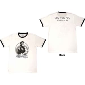 Bruce Springsteen - Nyc Ringer Uni Wht S