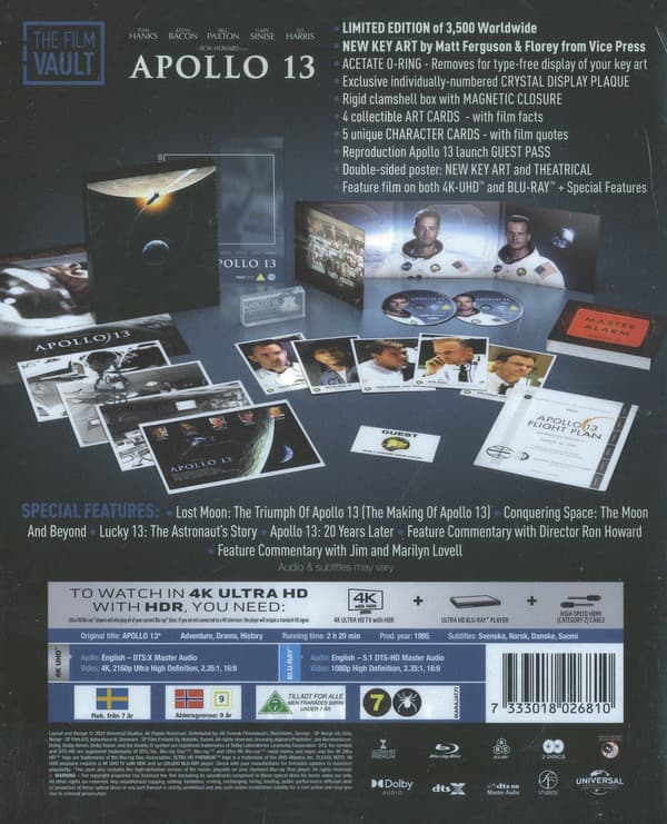 Movie - Apollo 13 (Vault Edition 4K)