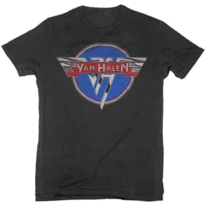 Van Halen - Chrome Logo Uni Bl T-paita