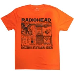 Radiohead - Gawps Uni Orange T-skjorte