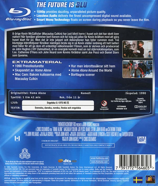 Elokuva - Yksin kotona Bd