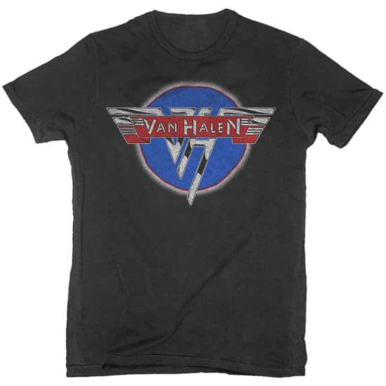 Van Halen - Chrome Logo Uni Bl T-paita