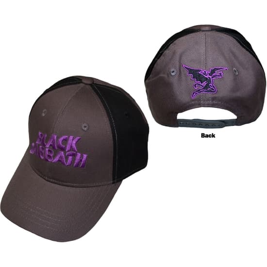 Black Sabbath - Bølgete Logo Char/Bl Baseball C