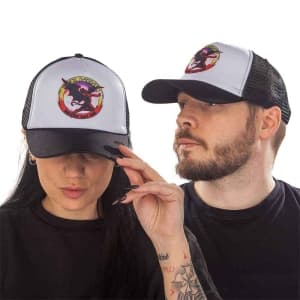 Black Sabbath - Never Say Die Svart/Hvit Mesh-Back Caps