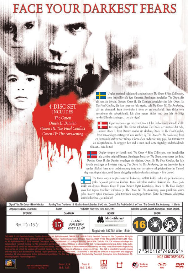Elokuva - Omen Collection, The (4 elokuvaa) DVD