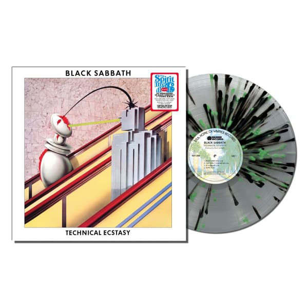 Black Sabbath - Technical Ecstasy (Klar m. Grøn/Sort Splatter Vinyl LP) (LP)