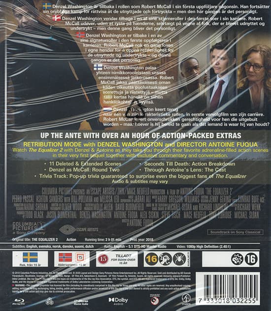 Elokuva - Equalizer 2, The (Bd) Bnl+Nc