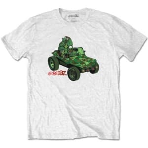 Gorillaz - Gorillaz Unisex T-paita: Vihreä Jeep