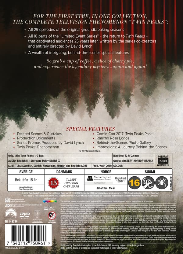 Elokuva - Twin Peaks S1-3 Box Dvd