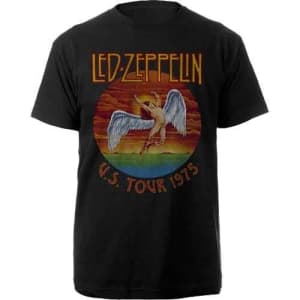 Led Zeppelin - Usa Tour 75 Uni Bl T-skjorte
