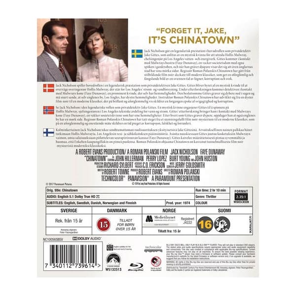 Elokuva - Chinatown Repack Bd