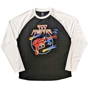 Foo Fighters - Ray Gun Uni Bl/Hvid Raglan: