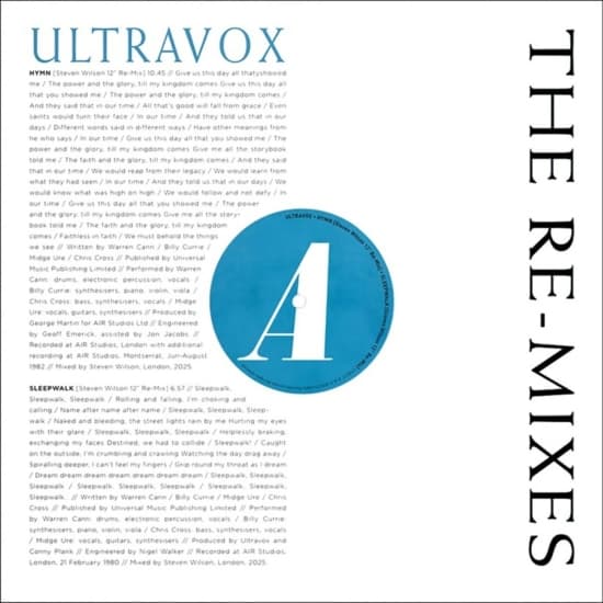 Ultravox - The Re-Mixes (LP)