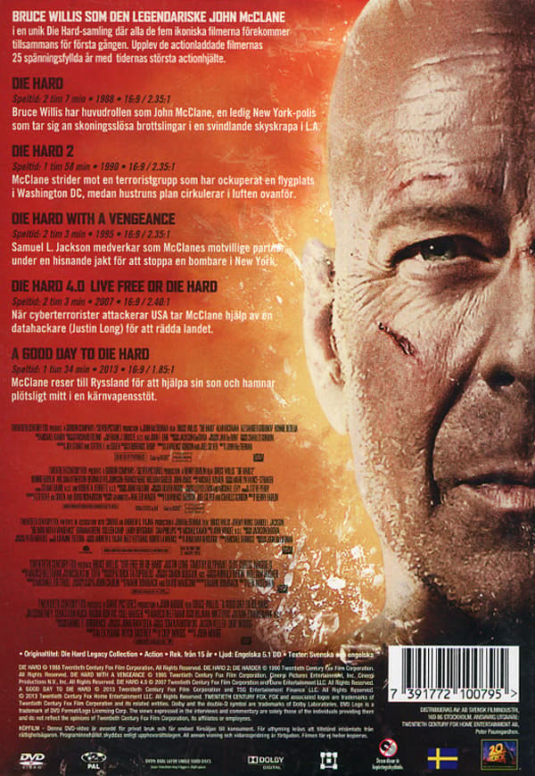 Film - Die Hard 1-5 Repack Dvd
