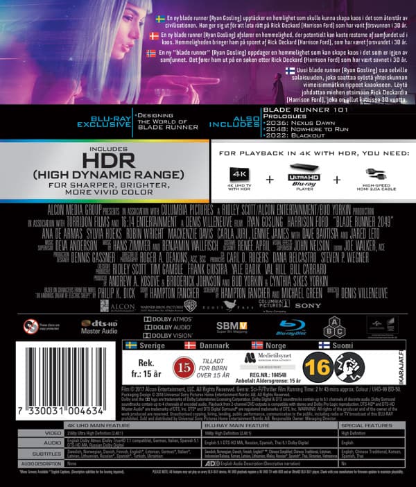 Film - Blade Runner 2049 (Uhd+Bd) Uhd S-T