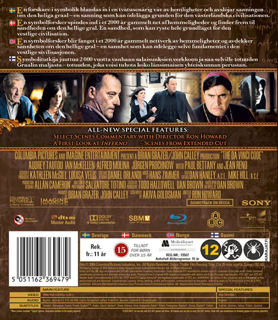 Elokuva - Da Vinci Code, The 10Th Ae Bd S-T