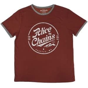 Alice In Chains - Circle Emblem Ringer Uni Red