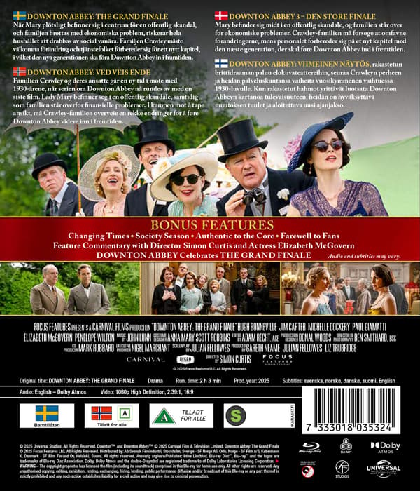 Film - Downton Abbey: Den store finalen (Bd)