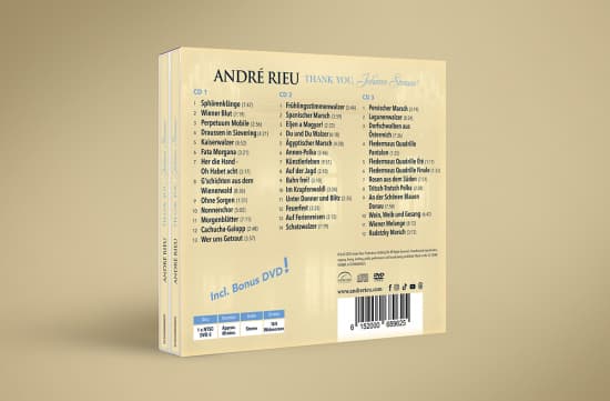 André Rieu - Kiitos Johann Strauss (3CD+DVD Boxset) (CD)