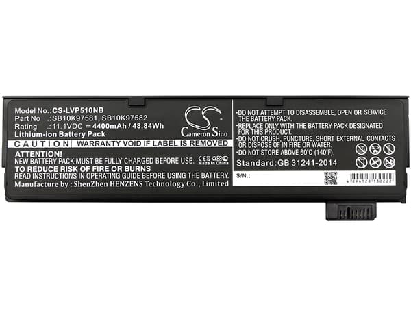 Batteri til bærbar PC, Lenovo ThinkPad P51S, ThinkPad T470 m.fl. / Laptopbatteri
