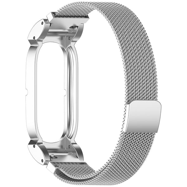 Magnetisk klokkerem til Google Fitbit Air – Sølv / Metallrem / Magnetrem