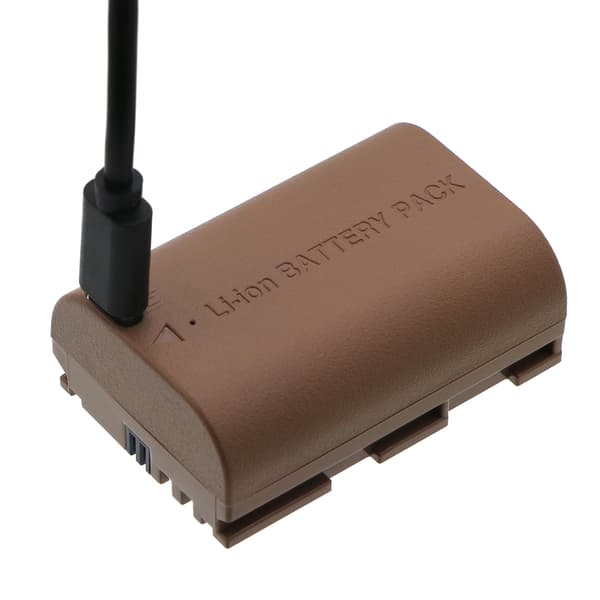 Batteri til kamera for Canon EOS 7D, EOS 6D, EOS 60D m.fl. / Kamerabatteri med USB-C