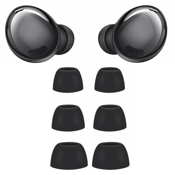Silikonørepropper, 3 par til Galaxy Buds Pro – Svart / Silikonpropper / Reservepropper