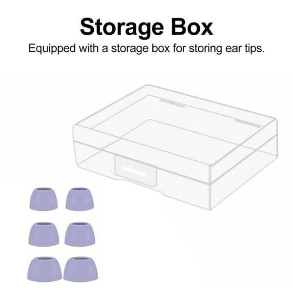 Silikonørepropper, 3 par til Galaxy Buds Pro – Lilla / Silikonpropper / Reservepropper