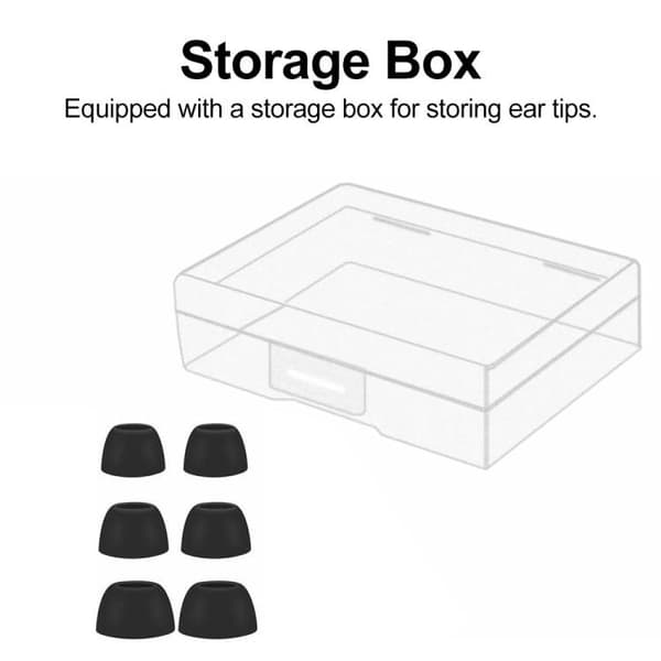 Silikonørepropper, 3 par til Galaxy Buds Pro – Svart / Silikonpropper / Reservepropper