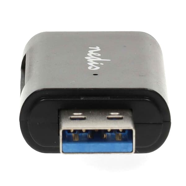 Nedis USB 3.2 Gen1-kortleser med USB-C og USB-A for SD og microSD