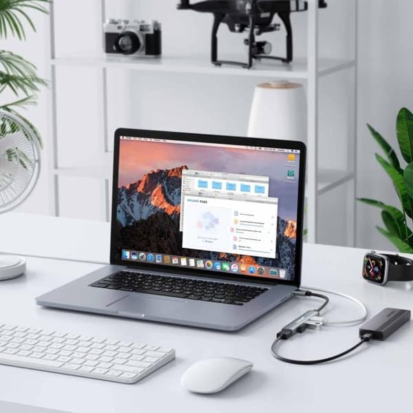 Lemorele USB-C-hub TC53 med 4 USB-porter / USB-portreplikator / USB-C-fordeler