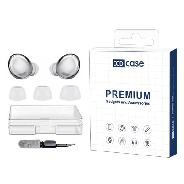 Silikonørepropper til Galaxy Buds Pro/R190, 3 par S/M/L – Hvit