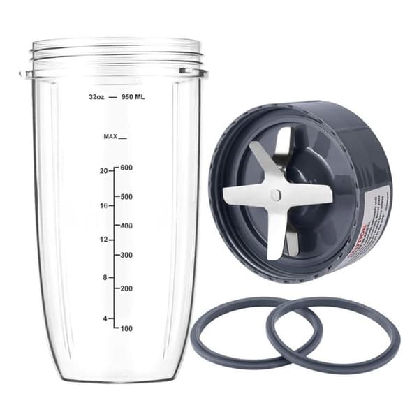 Blandekopp og knuseblad til Nutribullet / 4-i-1-erstatningssett til Nutribullet