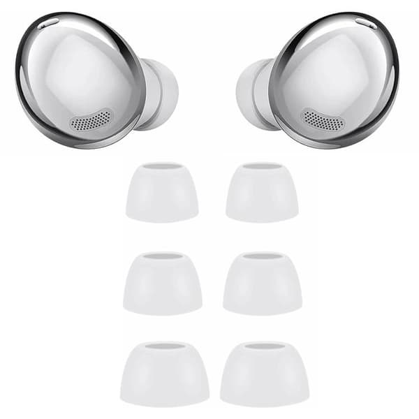 Silikonørepropper til Galaxy Buds Pro/R190, 3 par S/M/L – Hvit