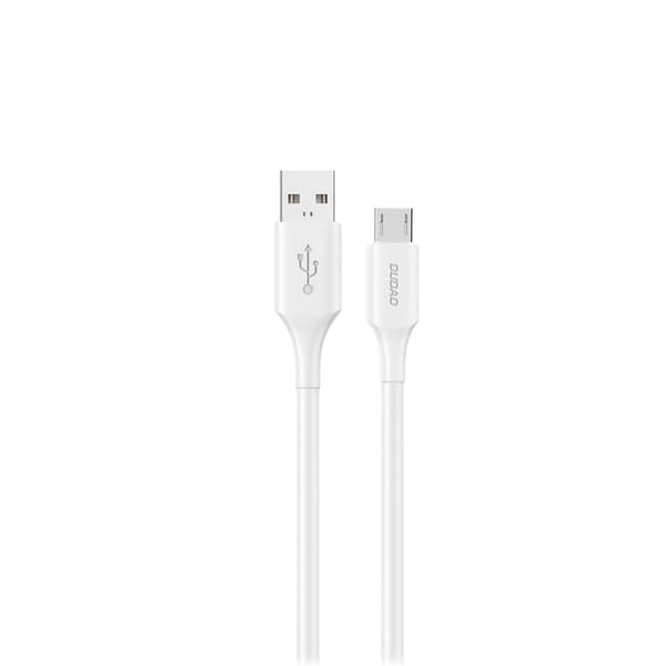 Dudao USB-kabel USB til microUSB 6A 1,2 m - hvit