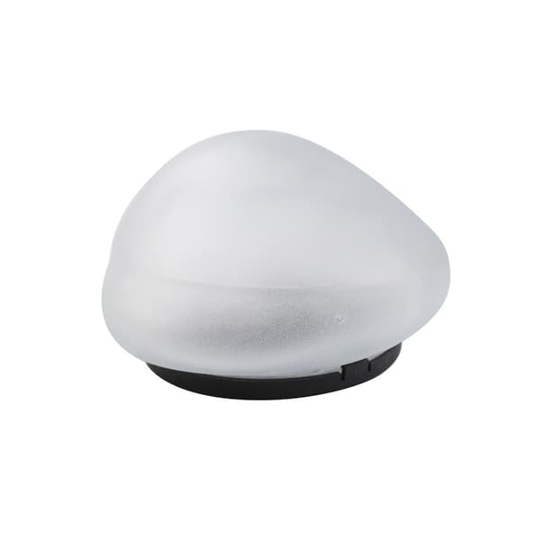 LED solcellelampe stein kaldhvit / solcellebelysning for hage / utendørslampe IP65