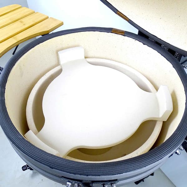 Varmedeflektor 37 cm / keramisk varmedeflektor til kamado-grill