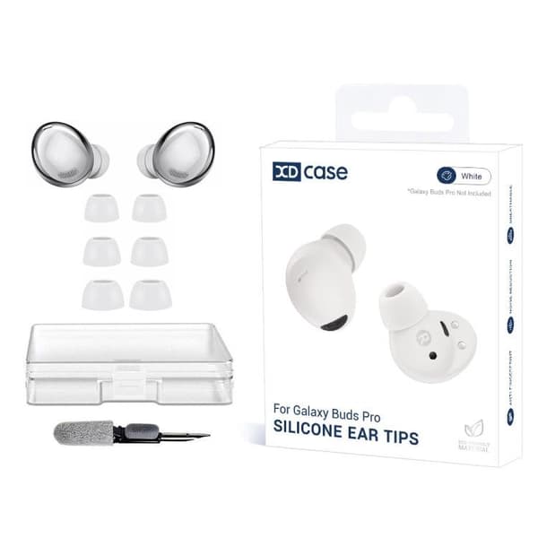 Silikonørepropper, 3 par til Galaxy Buds Pro – Hvit / Silikonpropper / Reservepropper