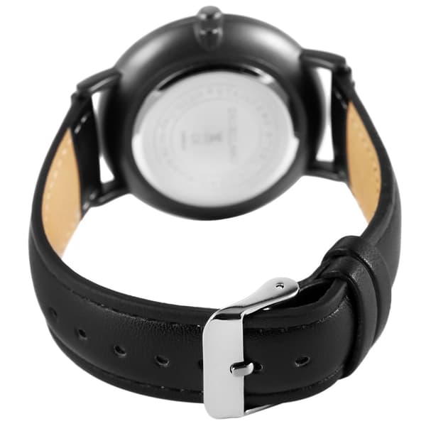 Excellanc herreur med kunstlæderrem / armbåndsur – sort/hvid