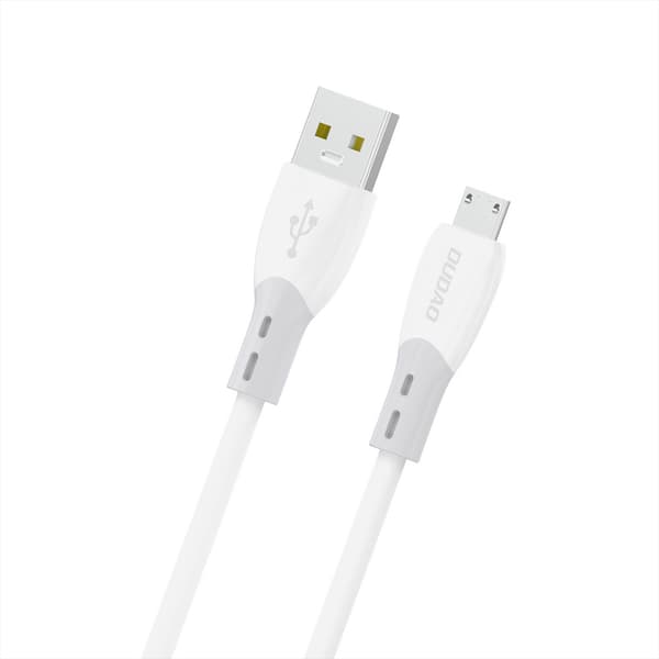 Dudao USB-kabel USB til microUSB 3A 1m - hvit