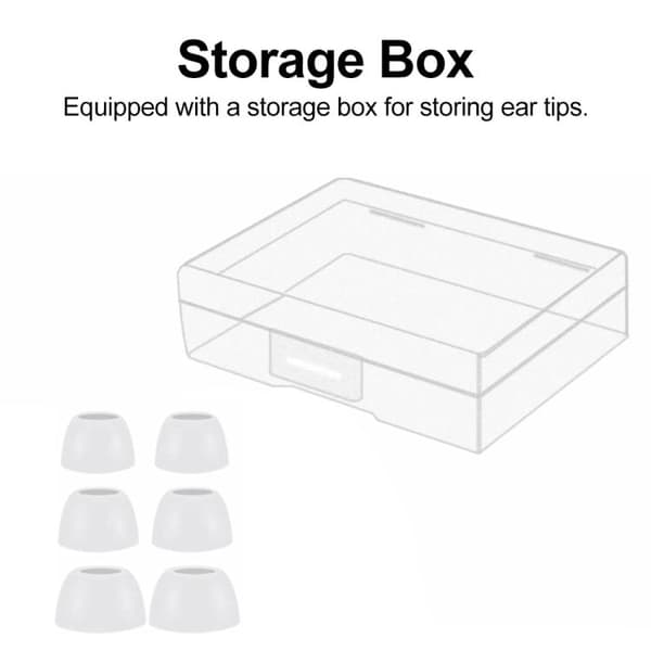 Silikonørepropper til Galaxy Buds Pro/R190, 3 par S/M/L – Hvit