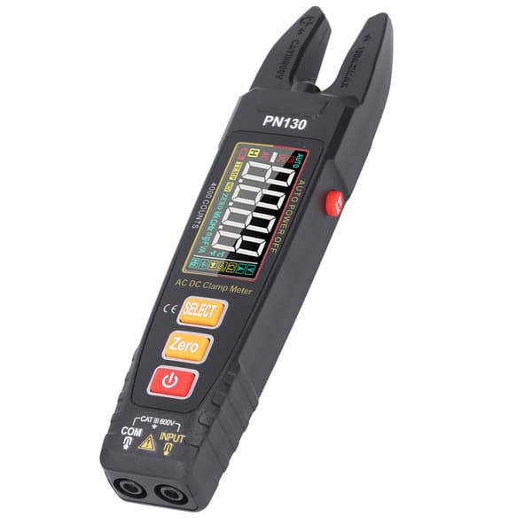 Auto-Ranging Digital Tangamperemeter, True RMS, Farve LCD Elektrisk Tester til AC/DC Strøm, Spænding, Kondensator, Diode & Frekvens