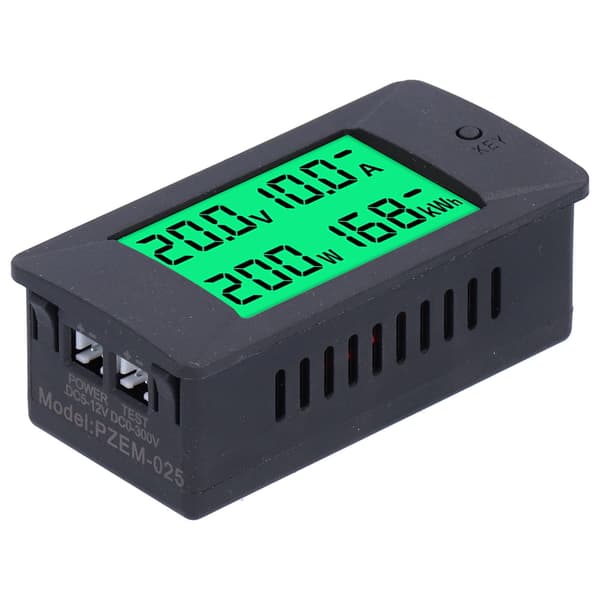 DC5-12V PZEM-025 Digital Voltmeter Ammeter, Multifunktionel Strømspændingstester med LED-display