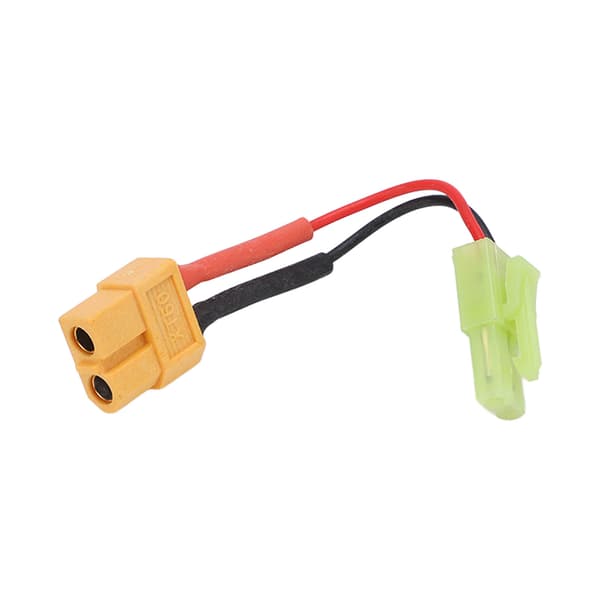 6 cm XT60 hanstik til Tamiya hanstik adapterkabel til RC Lipo batterioplader