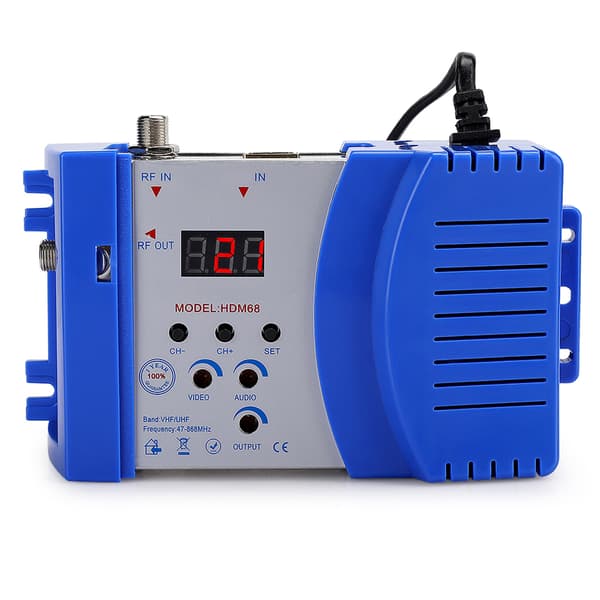 HD Modulator HDM68 Analog High Definition Multimedia Interface RF VHF / UHF Frekvens Computertilbehør EU-stik 100-240V